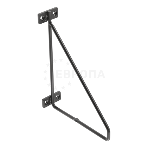GTV Полкодержатель BAR, 200x160 мм, черный матовый PP-BAR-20M