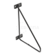 GTV Полкодержатель BAR, 200x160 мм, черный матовый PP-BAR-20M