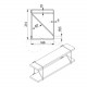 GTV Полкодержатель ROD, 210x160 мм, черный матовый PP-ROD-20M