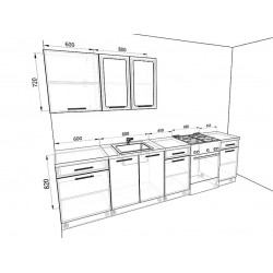 Кухня Базис 2,9 метра