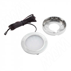 LUNA Светодиодный светильник точечный круглый, хром, 12V, нейтральный белый 4000К, 2W (LN12-RNO-CR-NW2)