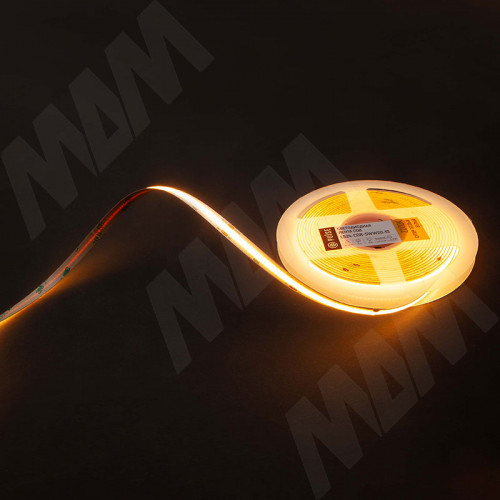 LUX, COB лента светодиодная, 420 диодов, 24V, 5 м, CRI 90, супертеплый белый 2200К, IP20, 10W/1м (LS24-COB-SWW20-10)